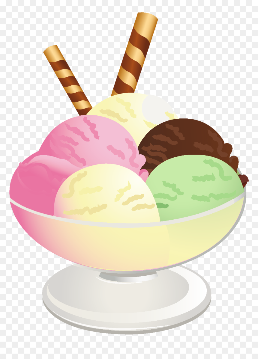 Ice Cream Sundae Clipart, HD Png Download - desserts png