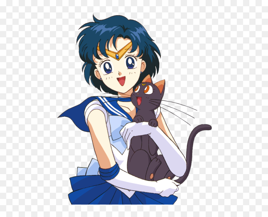 Sailor Mercury And Luna, HD Png Download - sailor mercury png