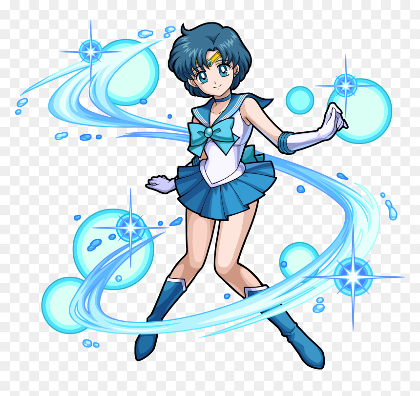 セーラー マーキュリー, HD Png Download - sailor mercury png