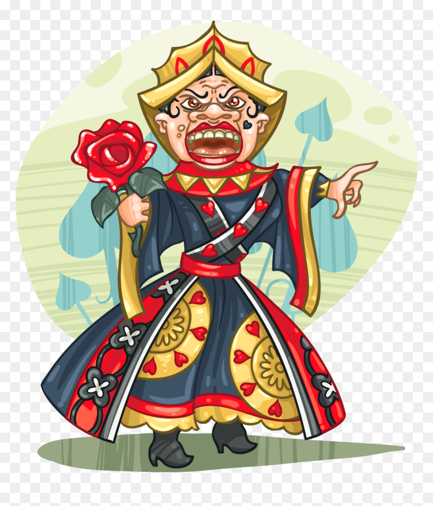 Cartoon, HD Png Download - queen of hearts card png