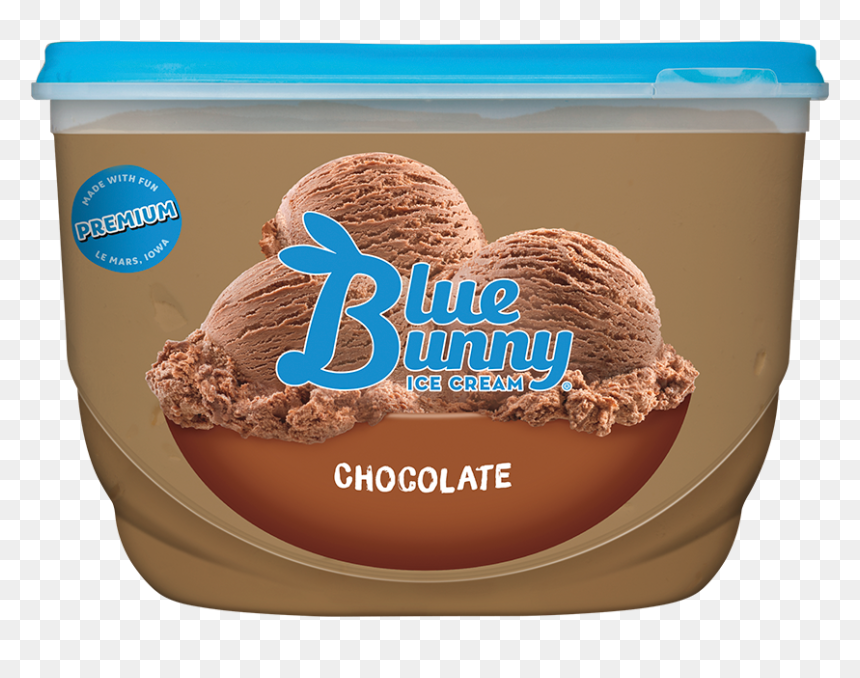 Blue Bunny Chocolate Ice Cream, HD Png Download - desserts png