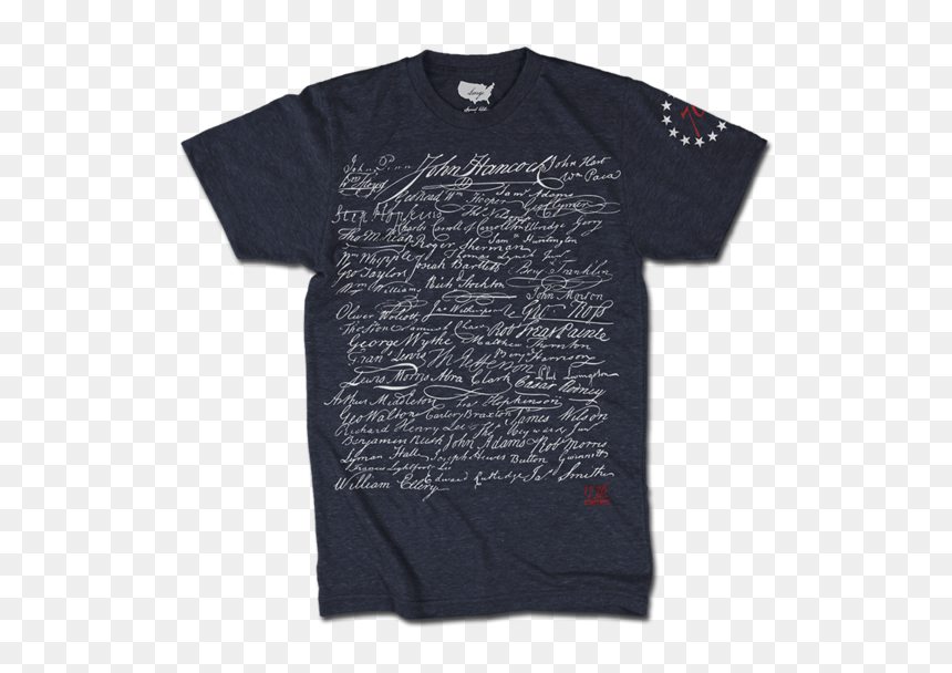 Signatures On Shirt, HD Png Download - declaration of independence png
