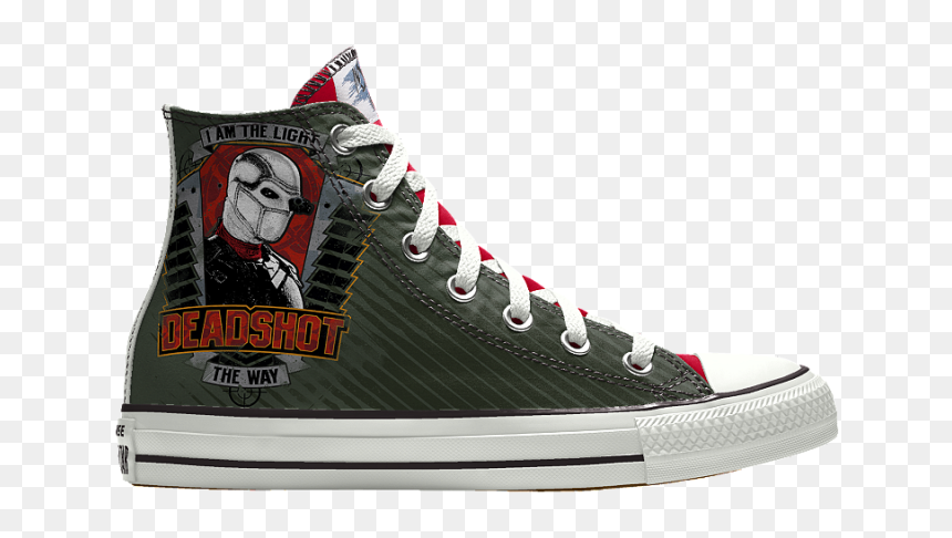Converse Suicide Squad Shoes, HD Png Download - deadshot png