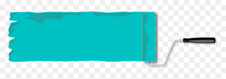 Paint Roller Border And Banner, HD Png Download - mancha de pintura png