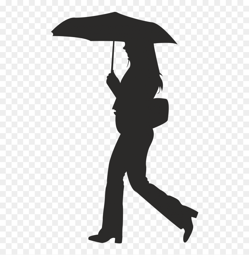 Umbrella, HD Png Download - sexy girl silhouette png