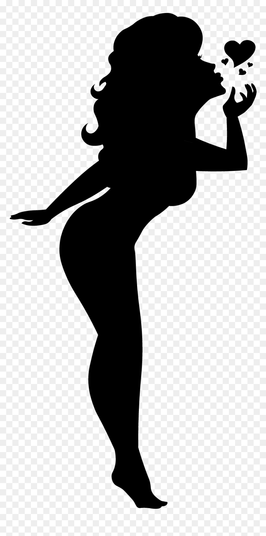 Pin Up Cutout, HD Png Download - sexy girl silhouette png