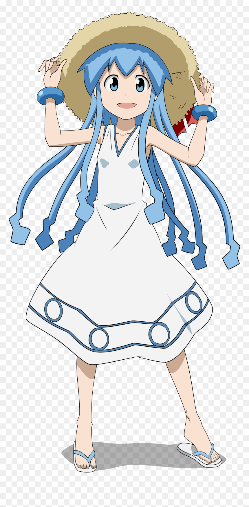 Squid Girl Anime Transparent, HD Png Download - rengar png