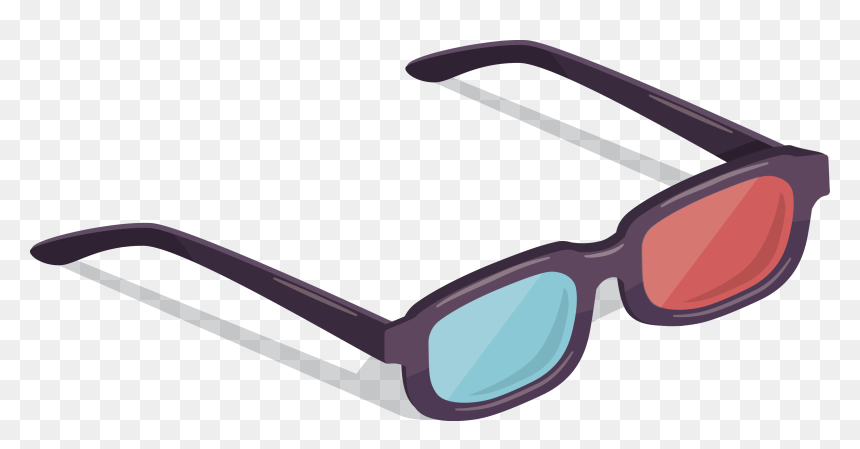 Vector 3d Glasses Png, Transparent Png - sunglasses vector png
