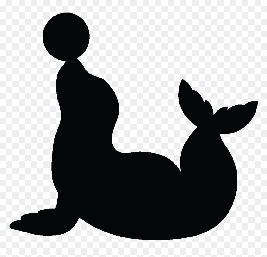 Seal With Ball Silhouette, HD Png Download - ringmaster png