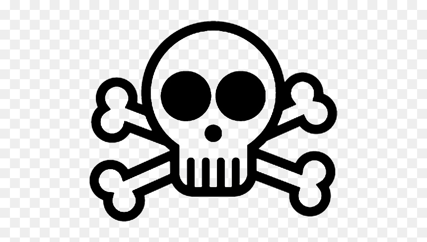 Skull And Crossbones To Draw, HD Png Download - pokeball .png