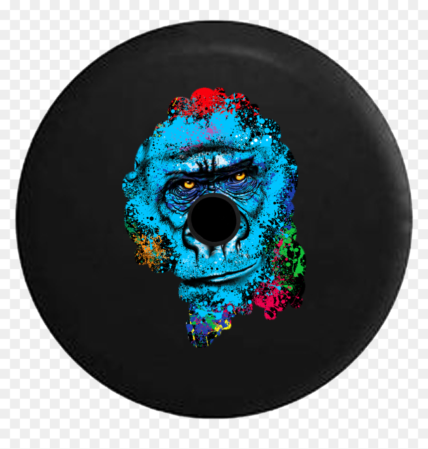 Graffiti Gorilla, HD Png Download - colorful splatter png