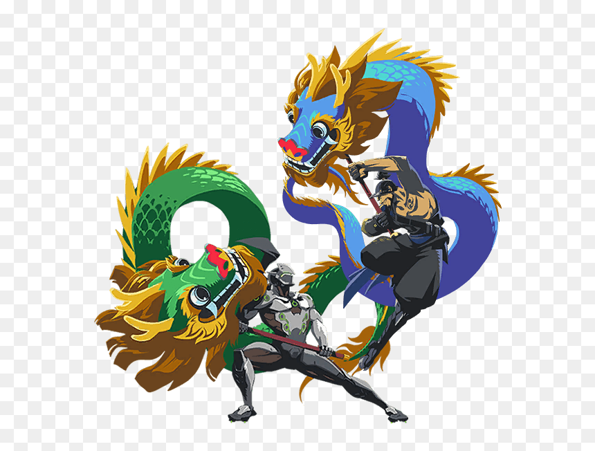 Genji And Hanzo Spray, HD Png Download - genji face png