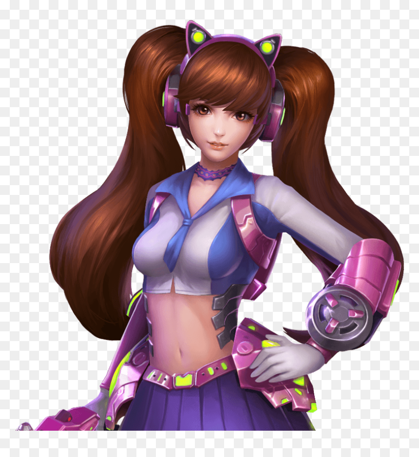 Girl, HD Png Download - overwatch d.va png