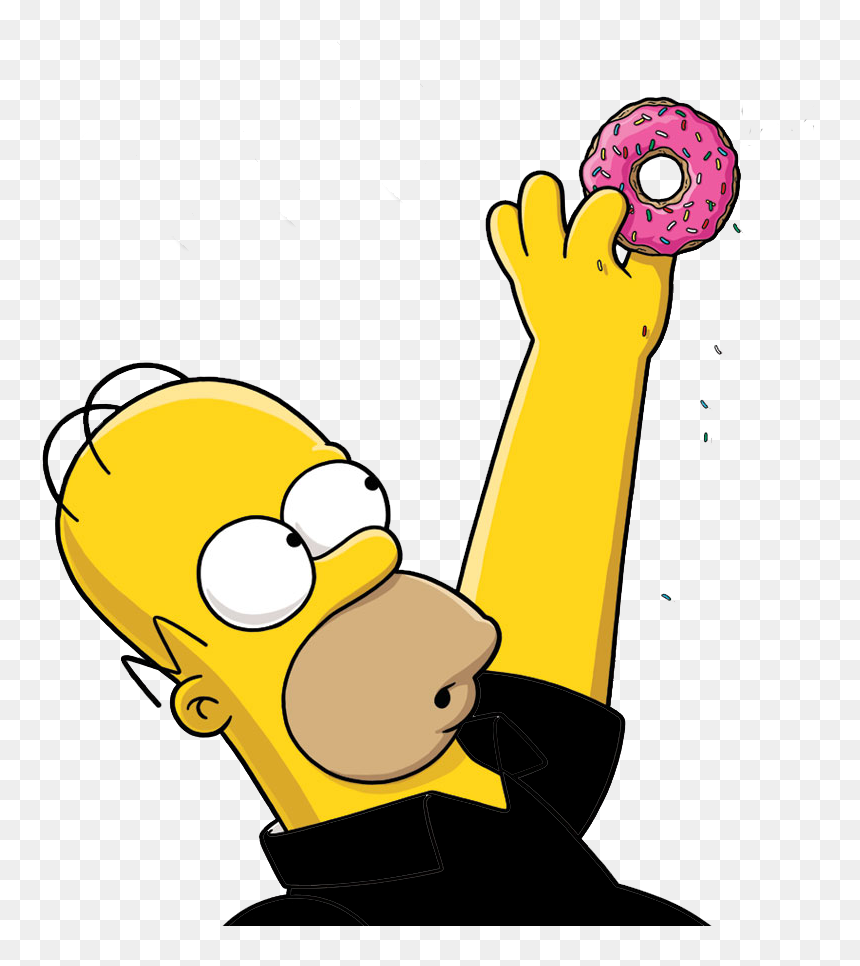 It Shows All The Stains - Homer Simpson Holding A Donut, HD Png Download - jessica jones png