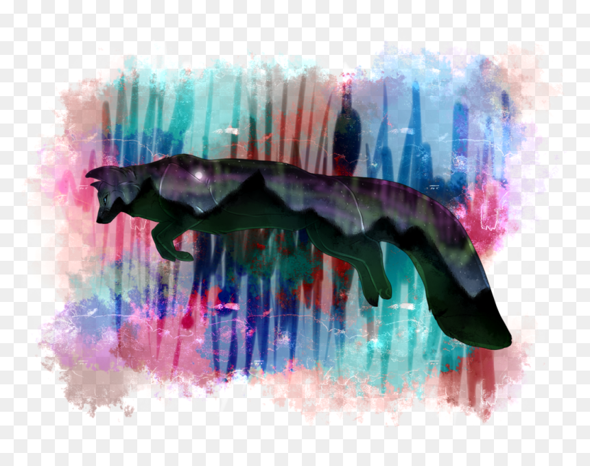 Pastels Drawing Northern Lights - Mane, HD Png Download - northern lights png