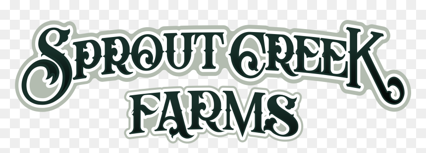 Sprout Creek Farms Text With Outline - Calligraphy, HD Png Download - sprout png