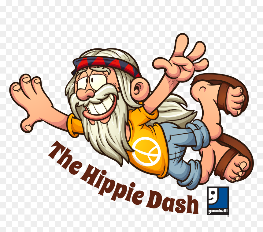 Flying Hippie, HD Png Download - hippie png