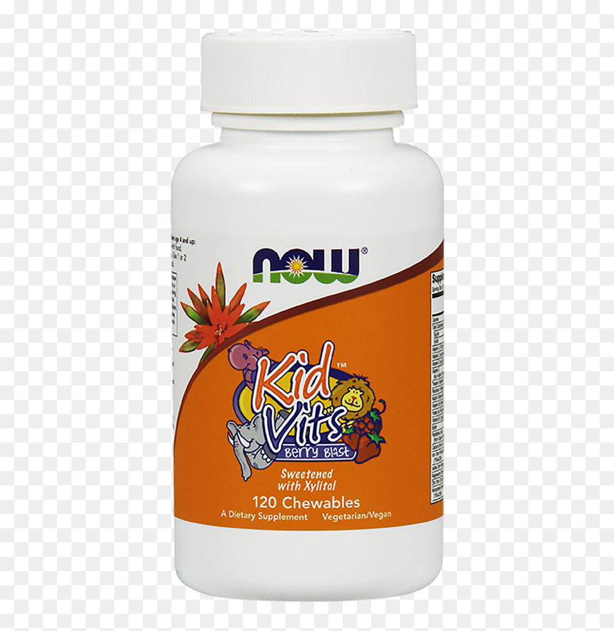 Now Kid Vits Berry Blast Chewables - Now Foods Vitamin D 3 1000 Iu 180 Softgels, HD Png Download - energy blast png