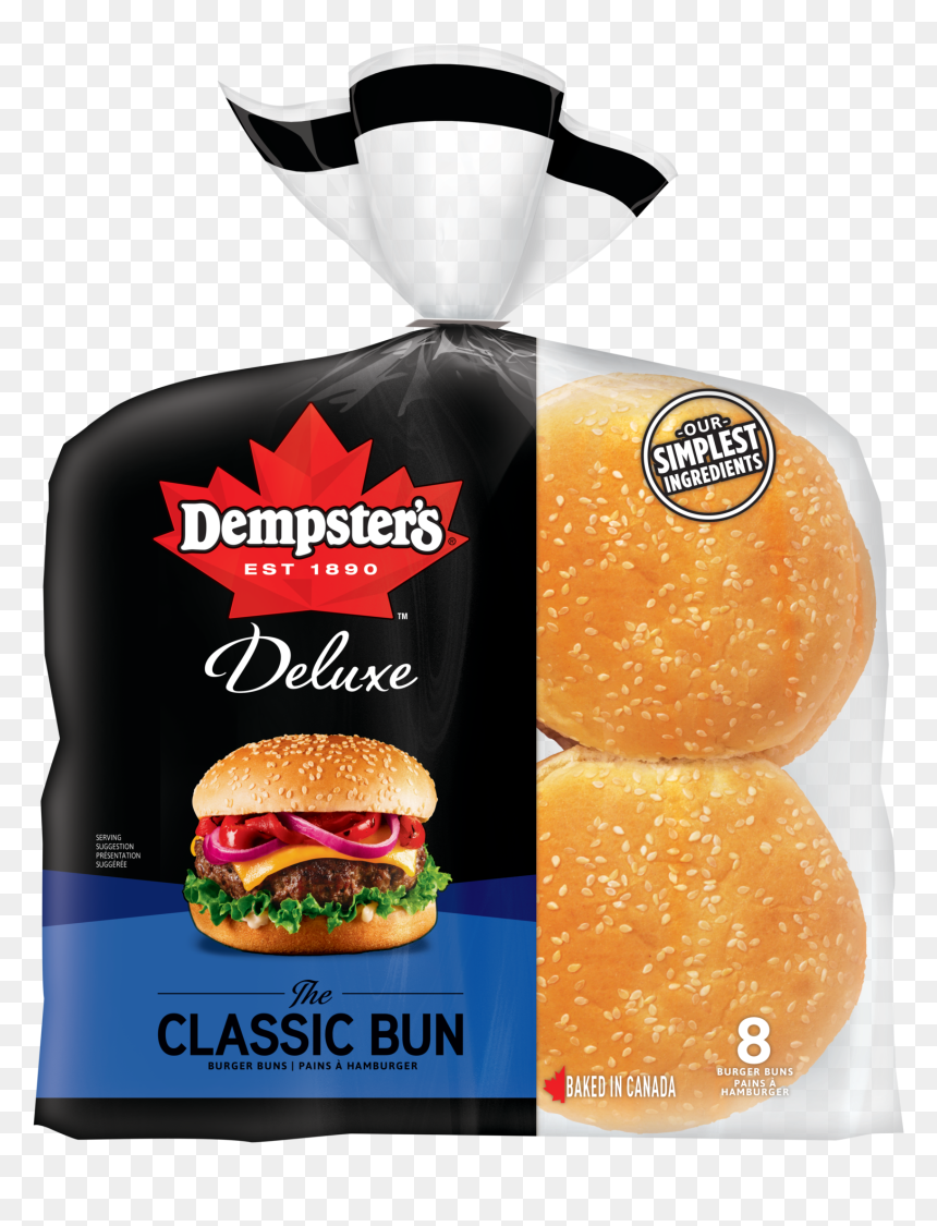 Dempster"s® Deluxe Classic Bun Burger Buns - Dempsters Classic Bun, HD Png Download - veg burger png