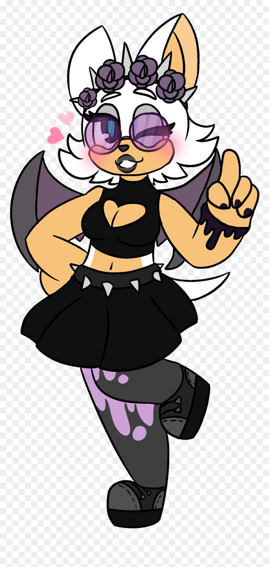Pastel Goth Rouge - Rouge The Bat Gothic, HD Png Download - pastel goth png