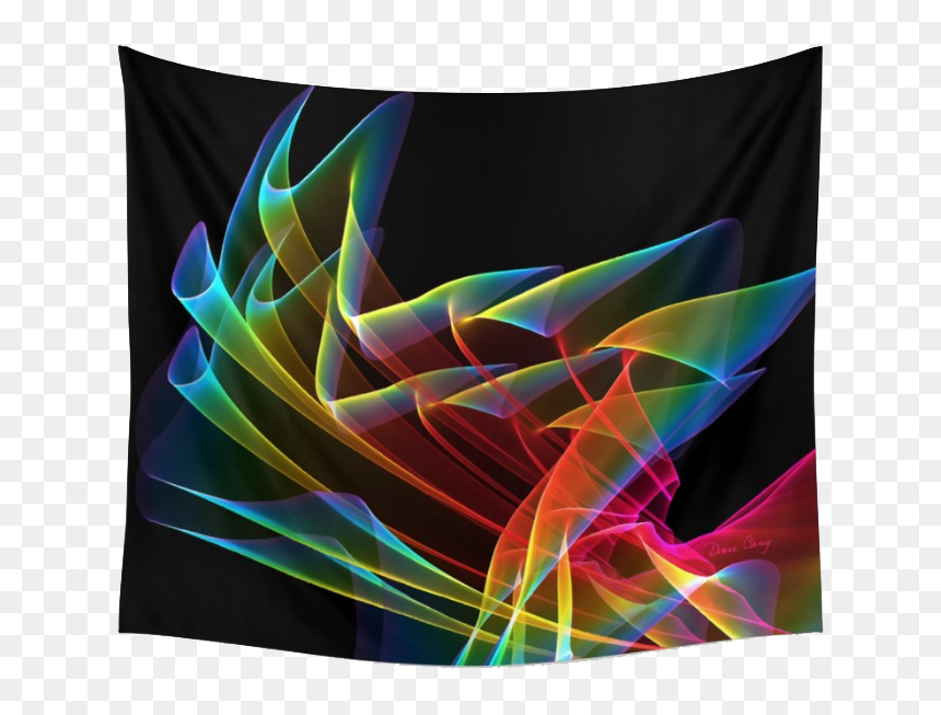 Dancing Northern Lights, Abstract Summer Sky Fractal - Modern Art, HD Png Download - northern lights png