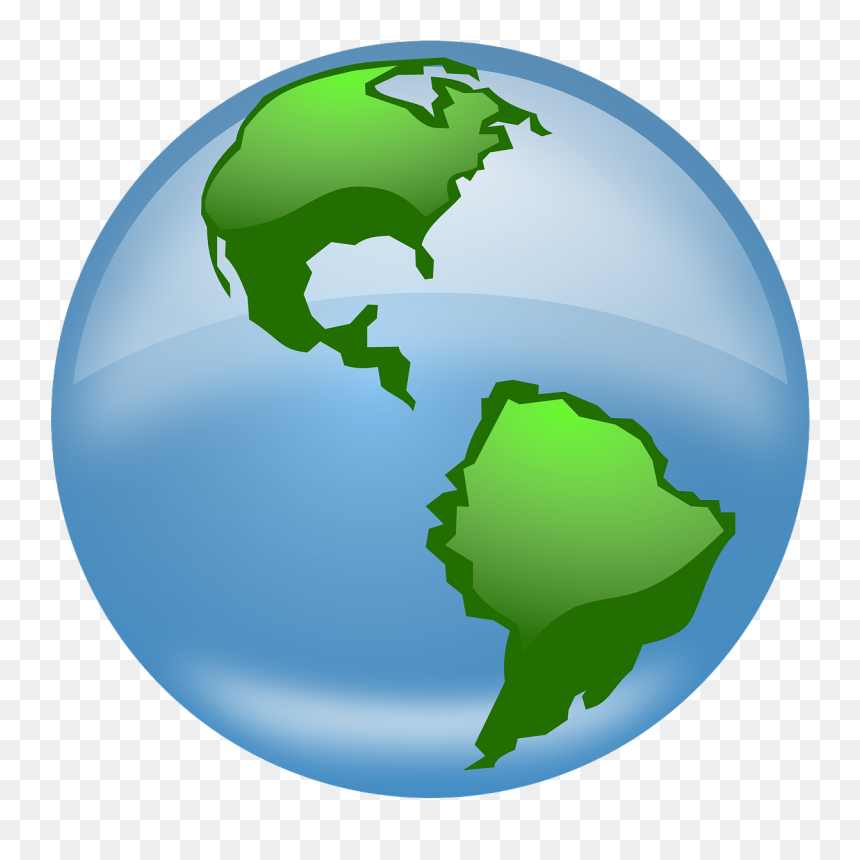 Glossy Globe Svg Clip Arts - Globe Clip Art, HD Png Download - globe clipart png