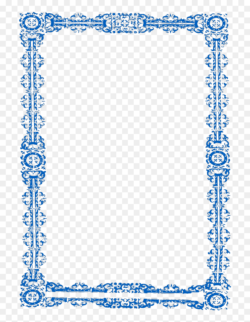 Borders Svg Clip Arts - Black And White Page Borders, HD Png Download - borders design png
