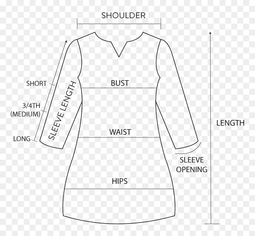 Line Art, HD Png Download - kurti png