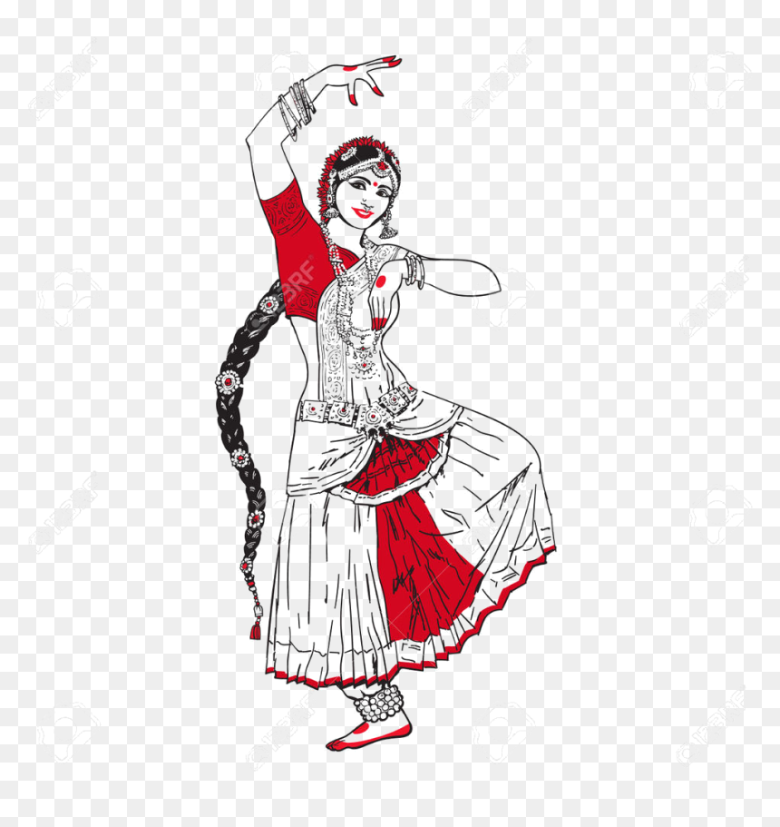 Clipart Gallery Hindu Wedding Dance - Dance Indian Clipart, HD Png Download - hindu wedding clipart png