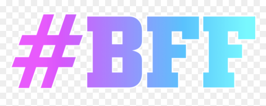 #ftestickers #text #bff #best #friends #forever #bestfriends - Bff Png, Transparent Png - friends forever png