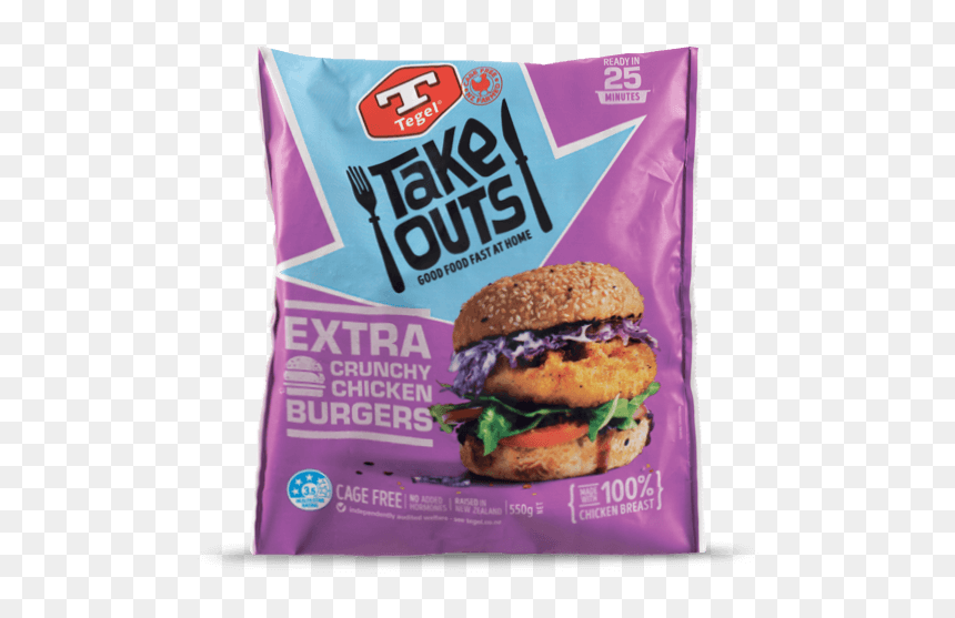 Tegel Chicken Burgers, HD Png Download - veg burger png
