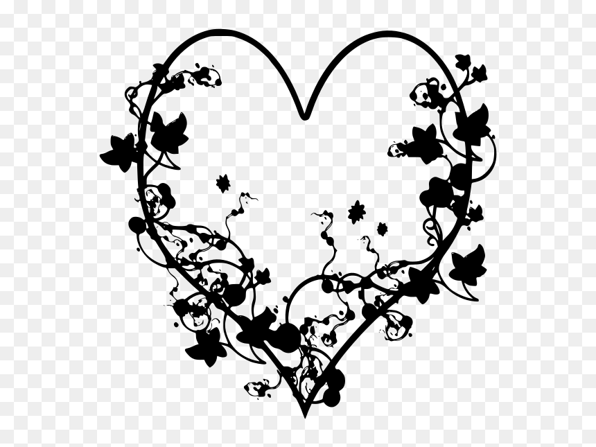 Nature Heart Png, Transparent Png - wedding heart design png