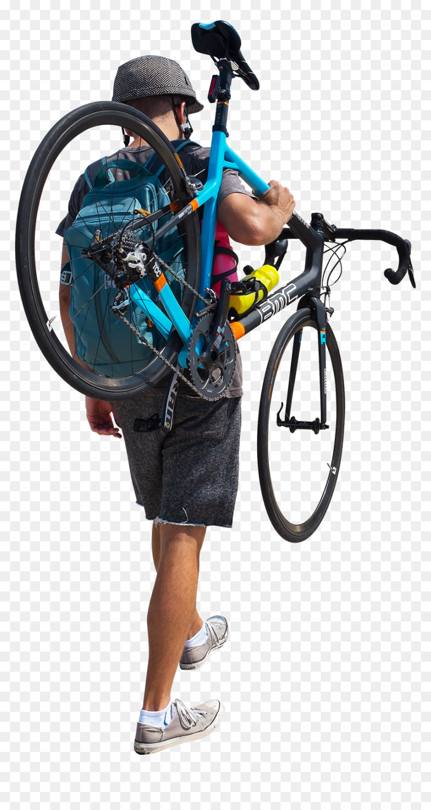 Bike On The Beach Png Image - Person With Bike Png, Transparent Png - hero bikes png