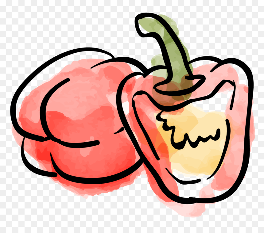 Con Carne Vegetable Pepper Capsicum - Chili Con Carne, HD Png Download - capsicum png