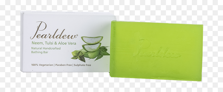 Pearldew Neem Tulsi Aloe Bathing Bar - Bar Soap, HD Png Download - neem tree png