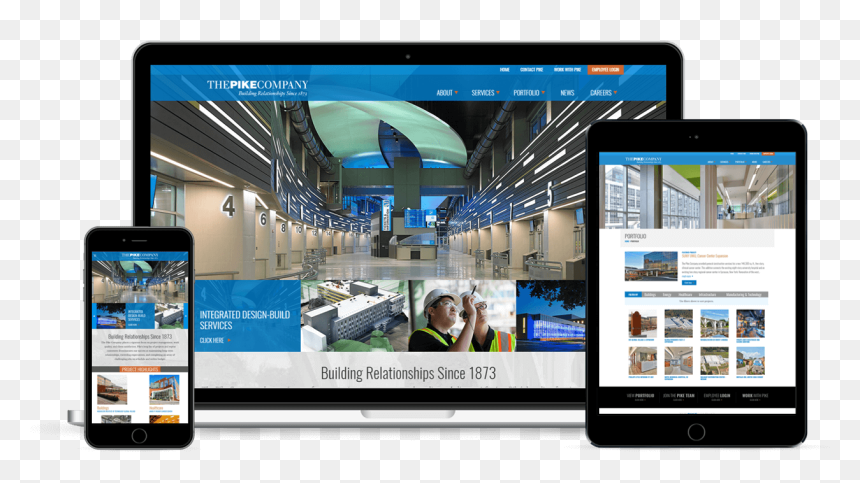 The Pike Company - Web Design Website Laptop, HD Png Download - web design images png