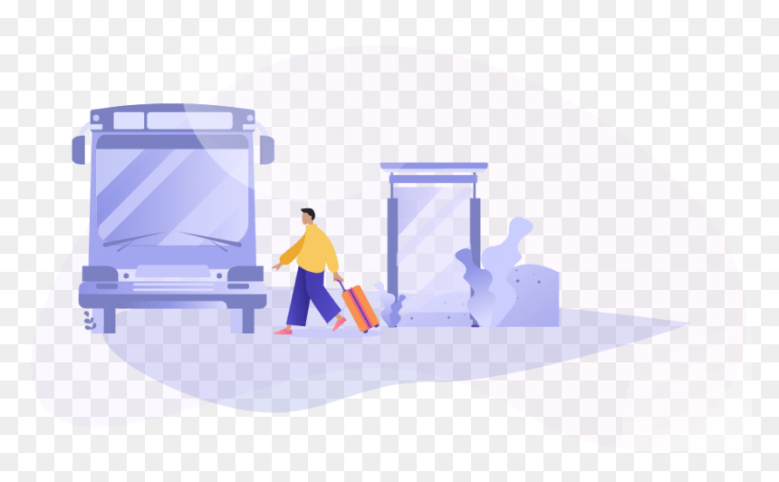 Illustration, HD Png Download - travel bus png