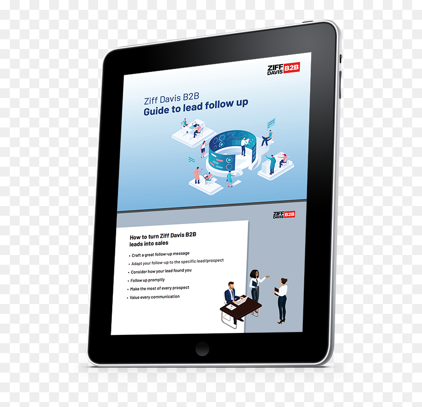 Zd Guide To Lead Follow Up Ebook Ziff Davis Guide To - Tablet Computer, HD Png Download - ebook png