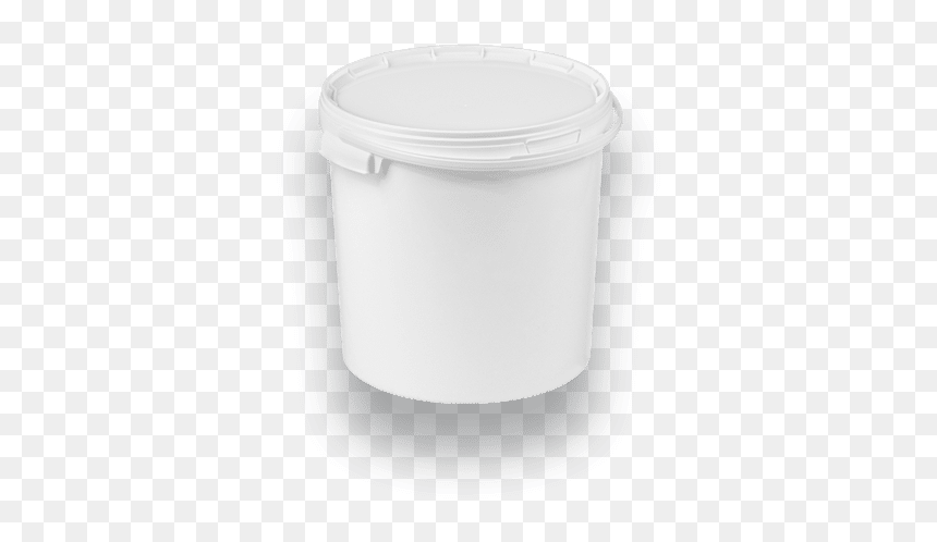 11-2000 Bis3 Round Bucket With Single Rim 20 L - Lid, HD Png Download - plastic bucket png