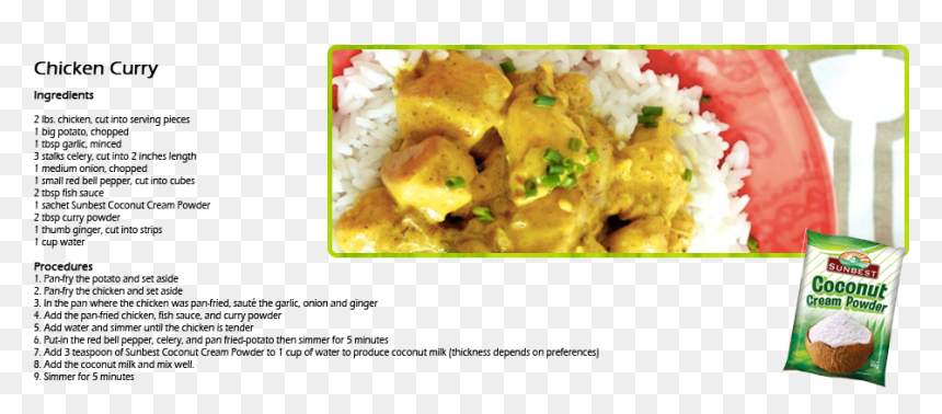 Jasmine Rice, HD Png Download - chicken curry png