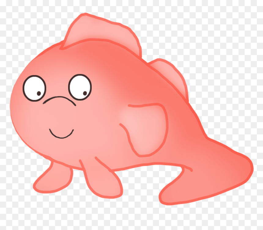 Strange Red Cartoon Fish - Portable Network Graphics, HD Png Download - fish png images