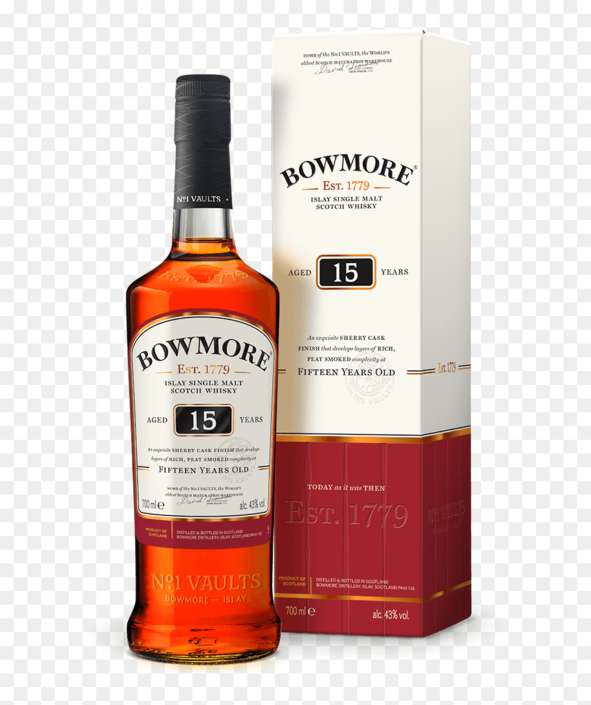 Bowmore No 1 Islay Single Malt Scotch Whisky, HD Png Download - whiskey bottle png