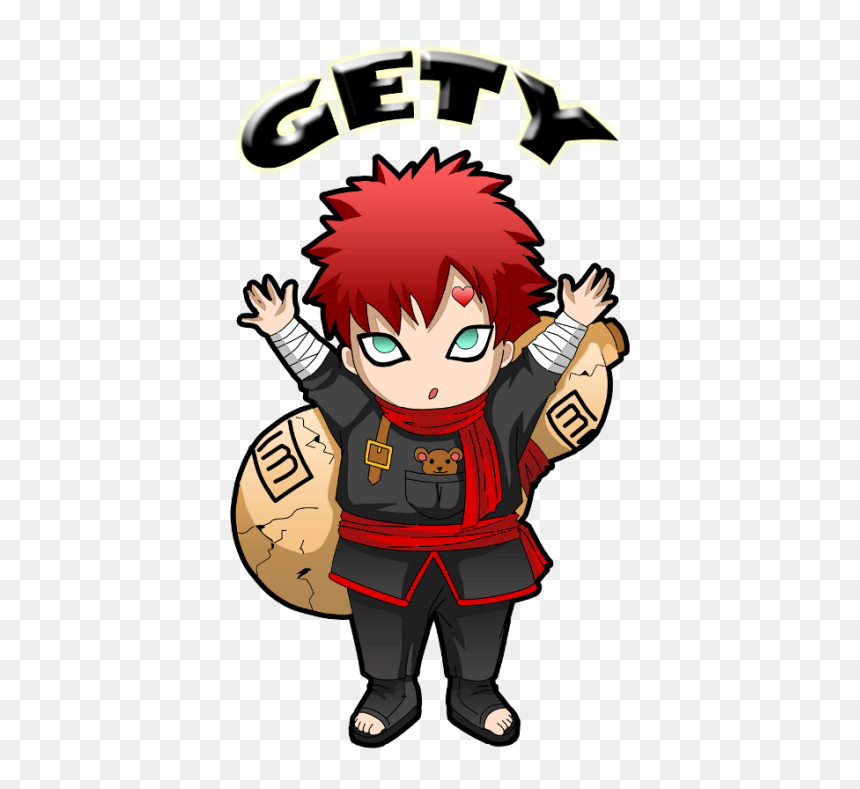Chibi Gaara By Gety - Chibis Gaara Png, Transparent Png - gaara png