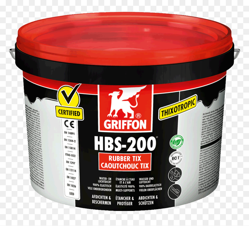 Hbs-200® Rubber Tix - Griffon Hbs 200, HD Png Download - plastic bucket png