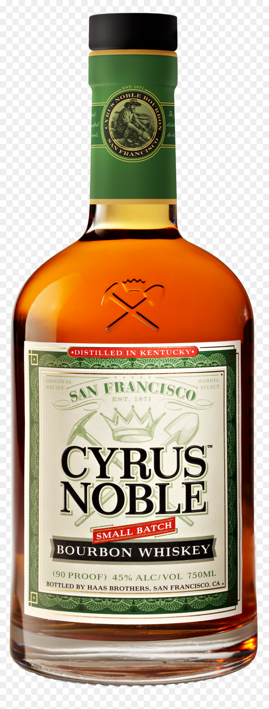 Cyrus Noble Bourbon, HD Png Download - whiskey bottle png