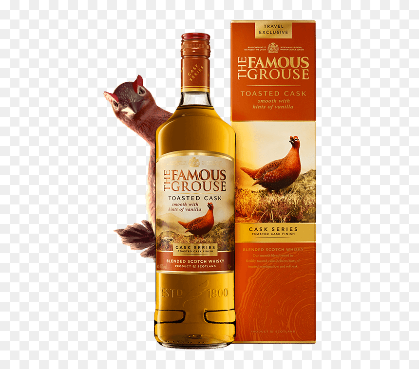 Famous Grouse Toasted Cask, HD Png Download - whiskey bottle png