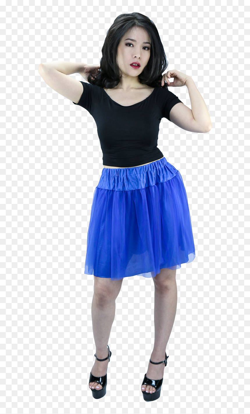 Черный Замшевый Сарафан, HD Png Download - tutu png