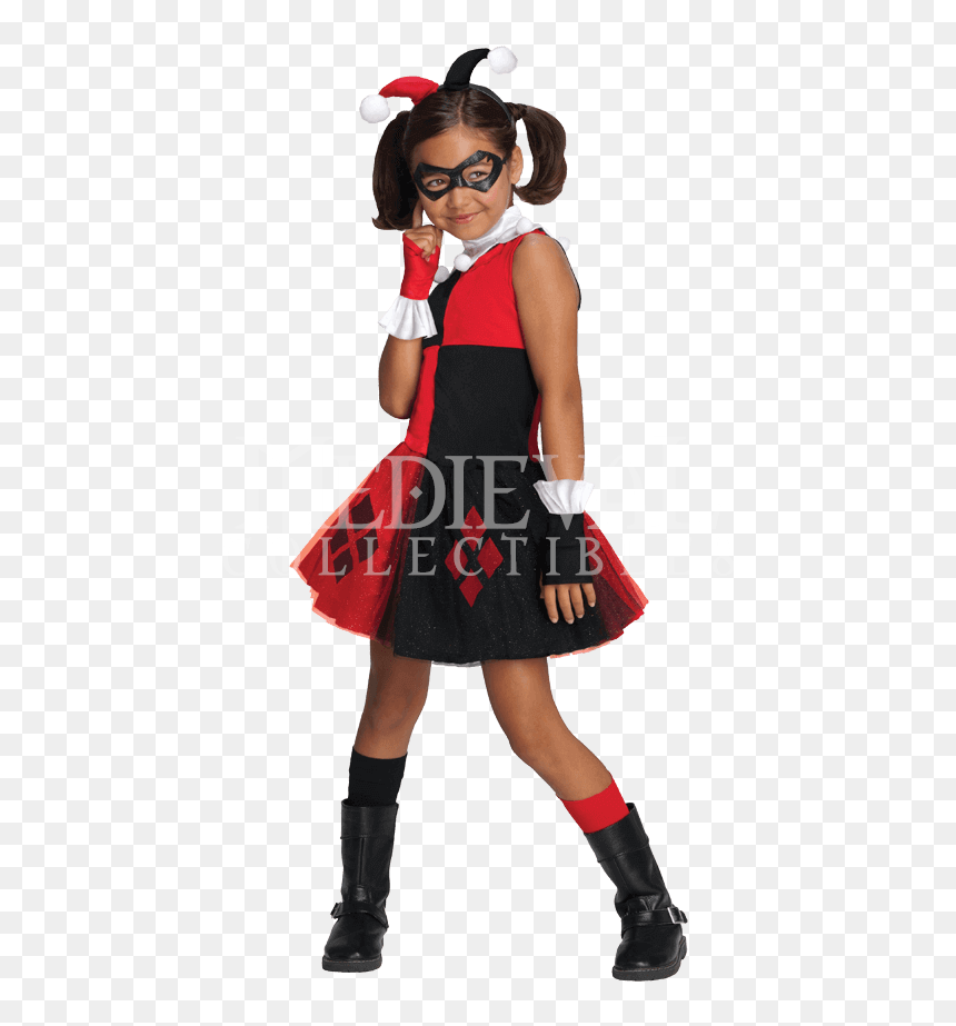 Kids Harley Quinn Tutu Dress Costume - Old Harley Quinn Costume For Kids, HD Png Download - tutu png