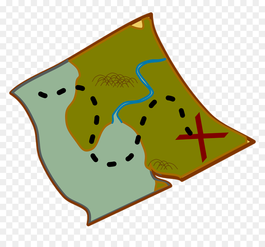 Maps Clipart, HD Png Download - treasure map png