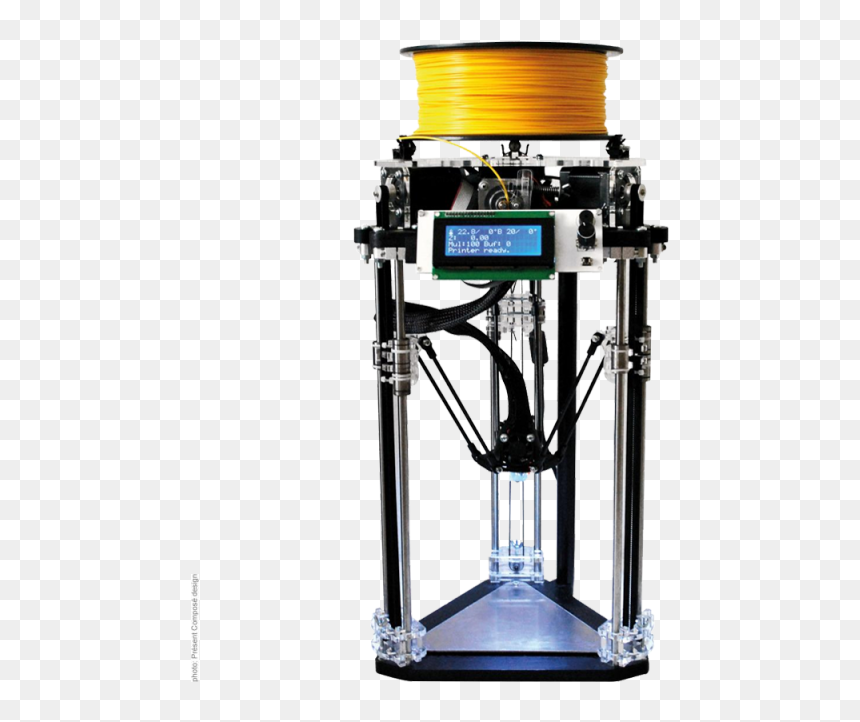 Microdelta Original 3d Printer - 3d Printing, HD Png Download - 3d printer png